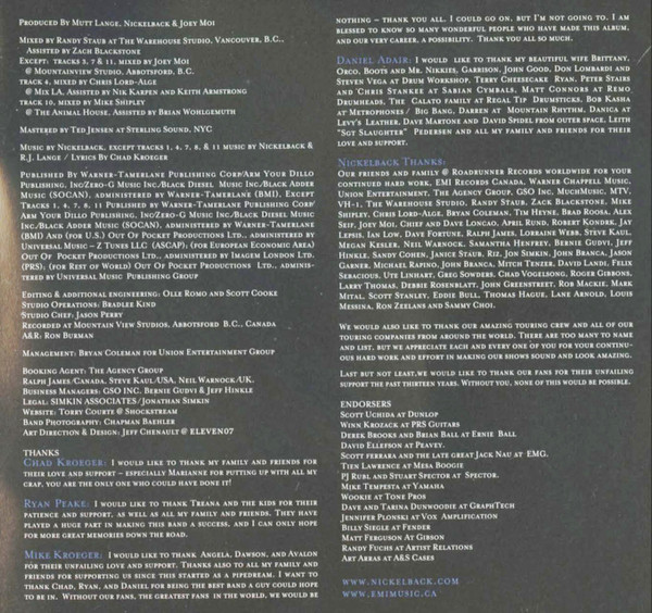 Nickelback - Dark Horse (CD, Album) (Near Mint (NM or M-)) - Image 5