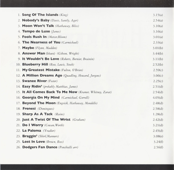 Harry James (2) featuring Dick Haymes - New Yorks World's Fair ~ 1940 The Blue Room. Hotel Lincoln ~ 1941 (CD, Comp, Mono, RE, RM) (Near Mint (NM or M-)) - Image 2