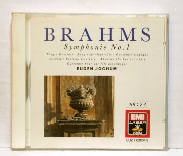Johannes Brahms, Eugen Jochum - Symphonie No. 1 (CD, Comp, RE, RM) (Near Mint (NM or M-))
