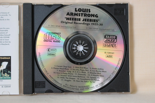 Louis Armstrong - Heebie Jeebies (Original Recordings 1925-30) (CD, Comp) (Near Mint (NM or M-)) - Image 4