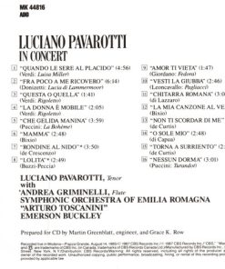 Alternative view of Luciano Pavarotti - Luciano Pavarotti In Concert (CD, Album) (Near Mint (NM or M-))