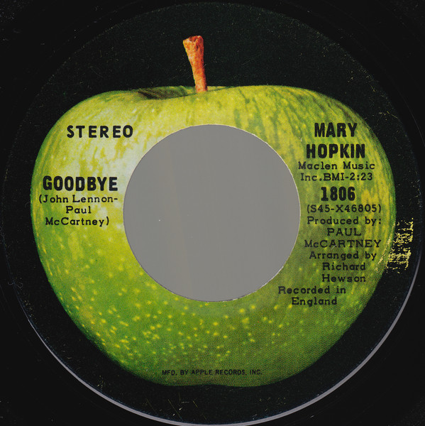Mary Hopkin - Goodbye / Sparrow (7", Single) (Near Mint (NM or M-))