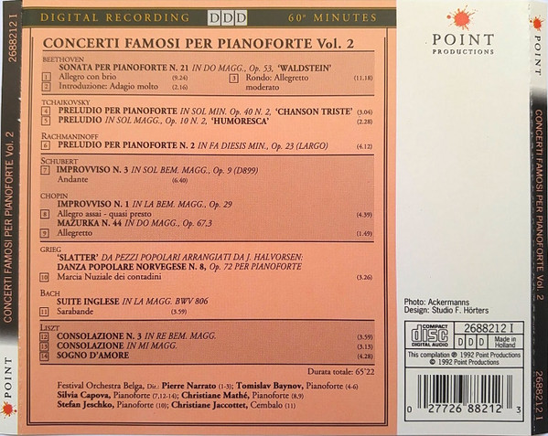 Various - Concerti Famosi Per Pianoforte Vol. 2 (CD, Comp) (Near Mint (NM or M-)) - Image 2