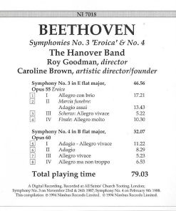 Alternative view of Ludwig van Beethoven, Hanover Band - Symphonies No. 3 'Eroica' & No. 4 (CD, Comp, Amb) (Mint (M))