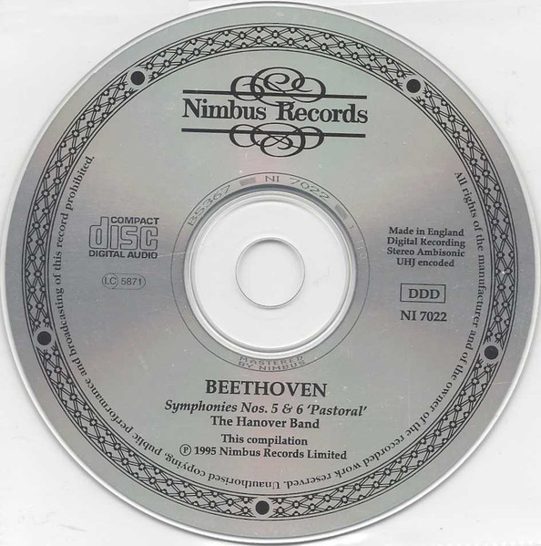 Ludwig van Beethoven, Hanover Band - Symphonies Nos. 5 & 6 'Pastoral' (CD, Comp, Amb) (Mint (M)) - Image 5