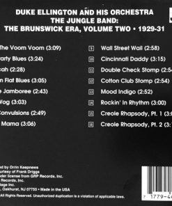 Alternative view of Duke Ellington And His Orchestra - The Jungle Band: The Brunswick Era - Volume Two, 1929-31 (CD, Comp, RE) (Near Mint (NM or M-))