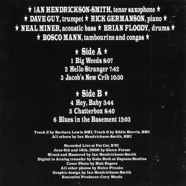 Ian Hendrickson-Smith - Blues In The Basement (CD, Album) (Mint (M)) - Image 2