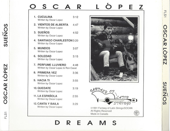 Oscar Lopez - Sueños (CD, Album) (Near Mint (NM or M-)) - Image 2