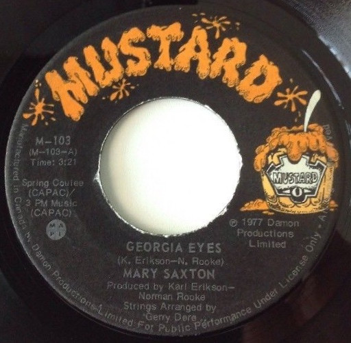 Mary Saxton - Georgia Eyes (7", Single) (Near Mint (NM or M-))