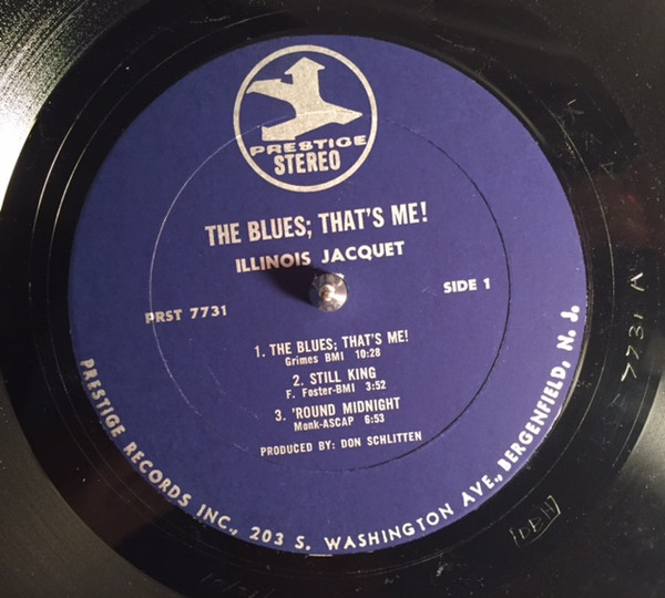 Illinois Jacquet - The Blues; That's Me! (LP, Album) (Very Good Plus (VG+)) - Image 3