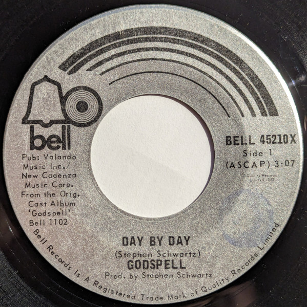 Godspell* - Day By Day (7", Single) (Near Mint (NM or M-))