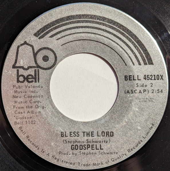Godspell* - Day By Day (7", Single) (Near Mint (NM or M-)) - Image 2