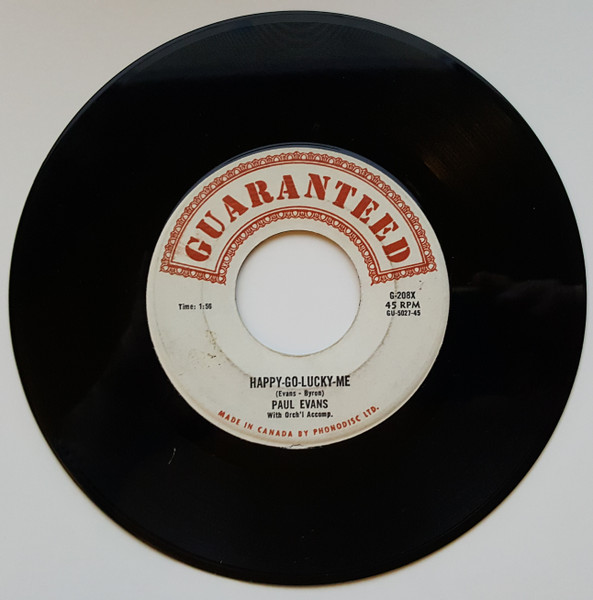 Paul Evans - Happy-Go-Lucky-Me / Fish In The Ocean (Bubbly Bum Bum) (7", Mono) (Very Good (VG))