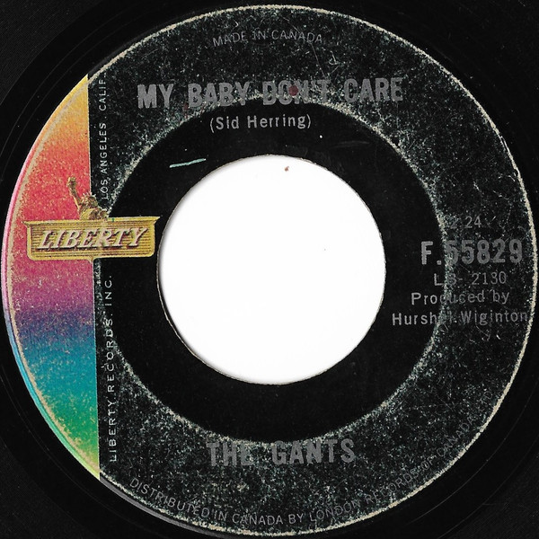 The Gants - Road Runner / My Baby Don't Care (7", Single) (Near Mint (NM or M-)) - Image 2
