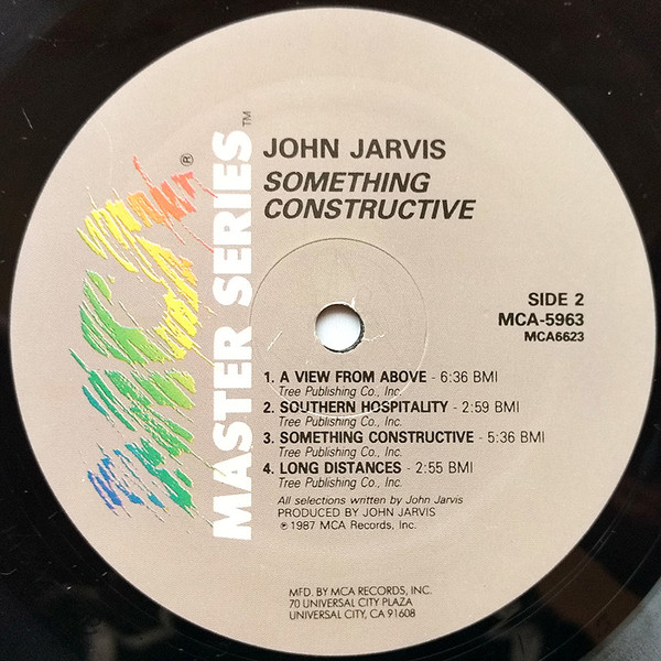 John Jarvis - Something Constructive (LP, Album) (Near Mint (NM or M-)) - Image 4