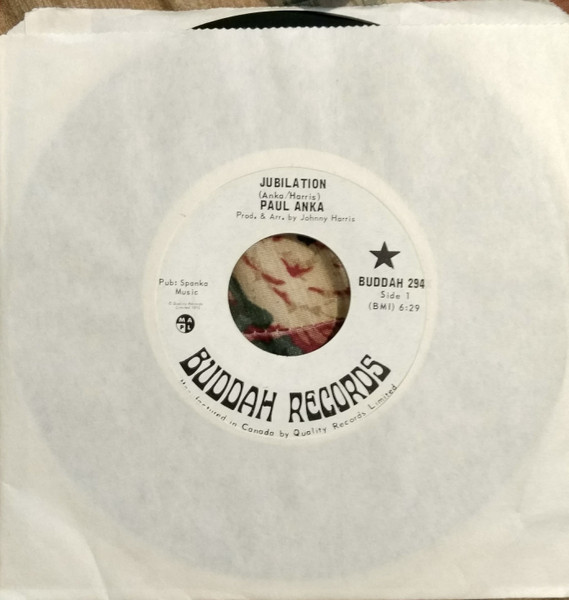 Paul Anka - Jubilation (7", Single, Mono) (Near Mint (NM or M-))