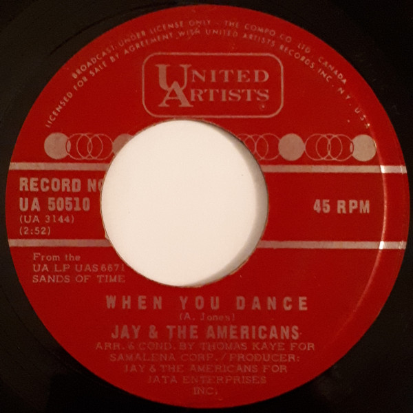 Jay & The Americans - When You Dance (7") (Very Good Plus (VG+))