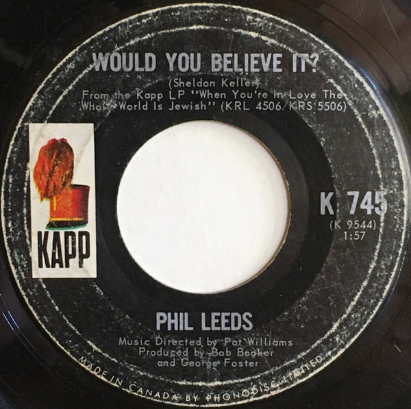 Frank Gallop / Phil Leeds - The Ballad Of Irving / Would You Believe It? (7", Single) (Good Plus (G+)) - Image 2