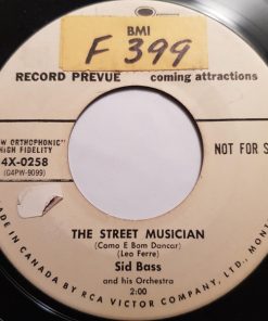 Alternative view of Sid Bass And His Orchestra - Song Of Gervaise / The Street Musician (7", Promo) (Near Mint (NM or M-))