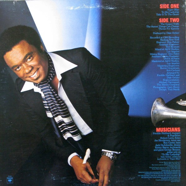 Freddie Hubbard - Super Blue (LP, Album) (Very Good Plus (VG+)) - Image 2