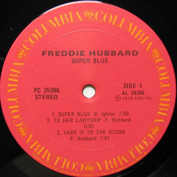 Freddie Hubbard - Super Blue (LP, Album) (Very Good Plus (VG+)) - Image 3