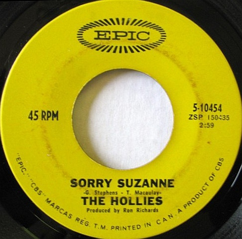 The Hollies - Sorry Suzanne (7", Single) (Very Good Plus (VG+))