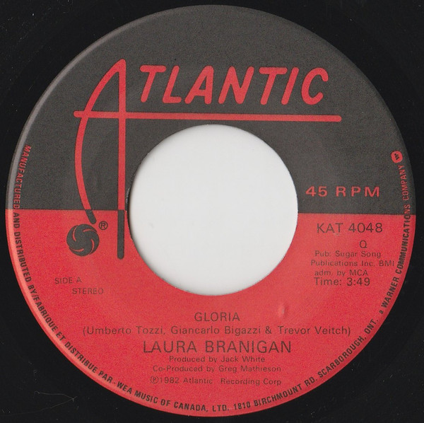 Laura Branigan - Gloria (7", Single) (Near Mint (NM or M-))
