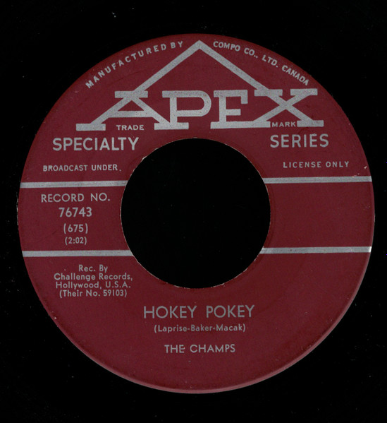 The Champs - Hokey Pokey / Jumping Bean (7", Single) (Near Mint (NM or M-))