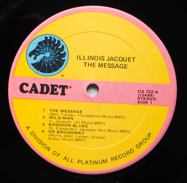 Illinois Jacquet - The Message (LP, Album, RE, Kee) (Near Mint (NM or M-)) - Image 3