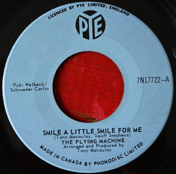 The Flying Machine - Smile A Little Smile For Me / Maybe We've Been Loving Too Long (7", Single) (Very Good Plus (VG+))