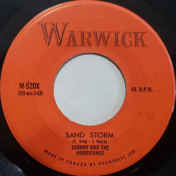 Johnny And The Hurricanes - Sand Storm / Beatnik Fly (7", Single) (Very Good Plus (VG+)) - Image 2