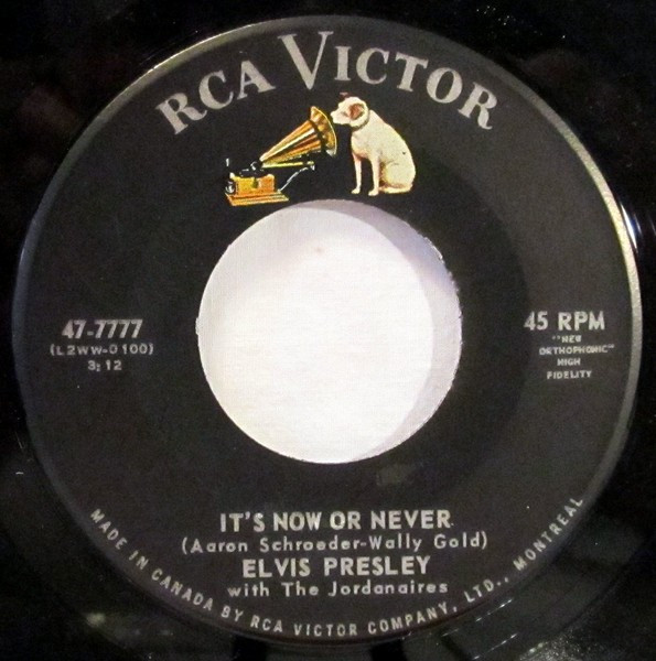 Elvis Presley - It's Now Or Never / A Mess Of Blues (7", Single, Mono) (Near Mint (NM or M-)) - Image 3
