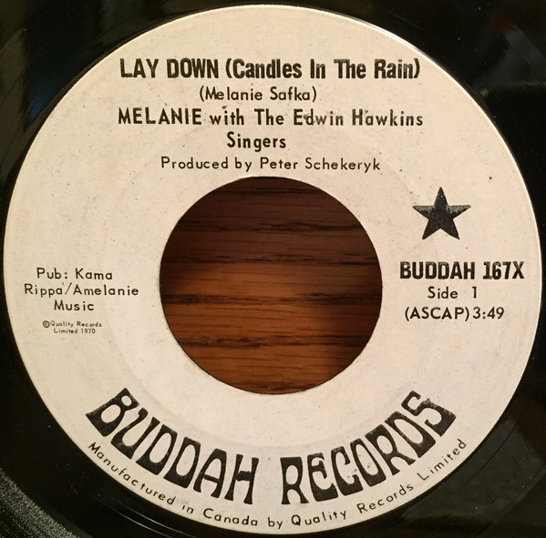 Melanie (2) With The Edwin Hawkins Singers* - Lay Down (Candles In The Rain) (7") (Very Good Plus (VG+))