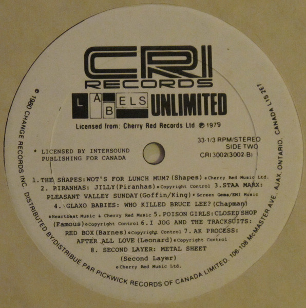 Various - Labels Unlimited - The Second Record Collection (LP, Comp) (Near Mint (NM or M-)) - Image 4