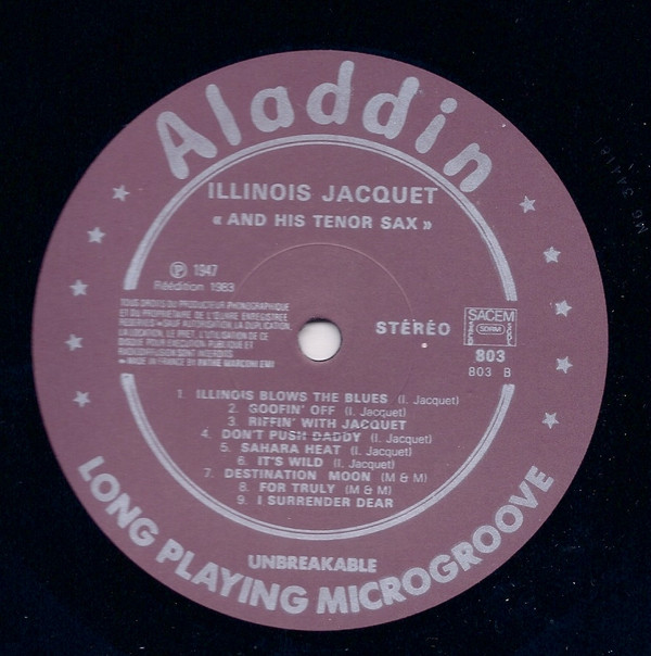 Illinois Jacquet - Illinois Jacquet And His Tenor Sax (LP, Album, RE) (Very Good Plus (VG+)) - Image 2