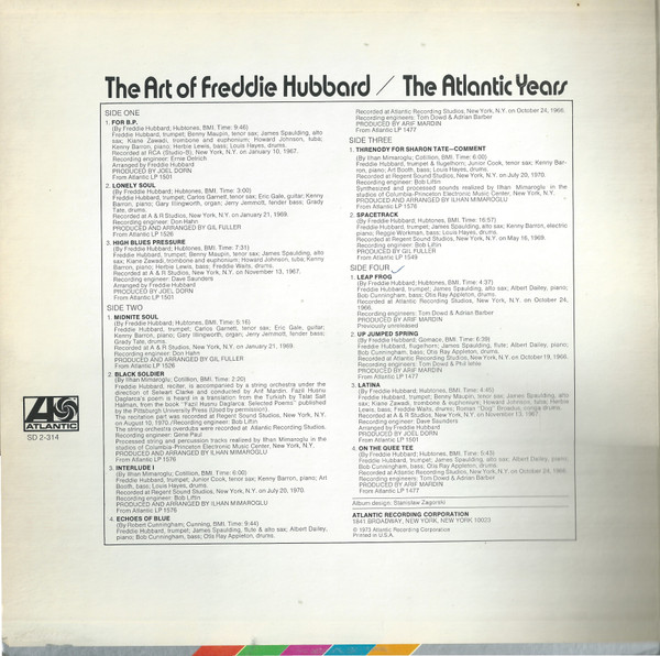Freddie Hubbard - The Art Of Freddie Hubbard - The Atlantic Years (2xLP, Comp, PR,) (Near Mint (NM or M-)) - Image 2