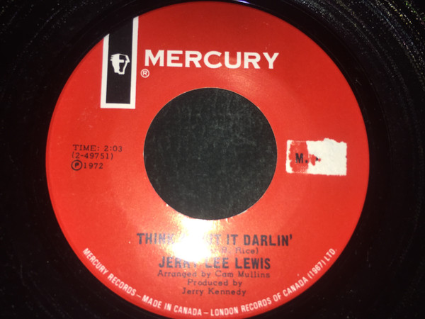 Jerry Lee Lewis - Chantilly Lace (7", Single) (Very Good Plus (VG+)) - Image 2