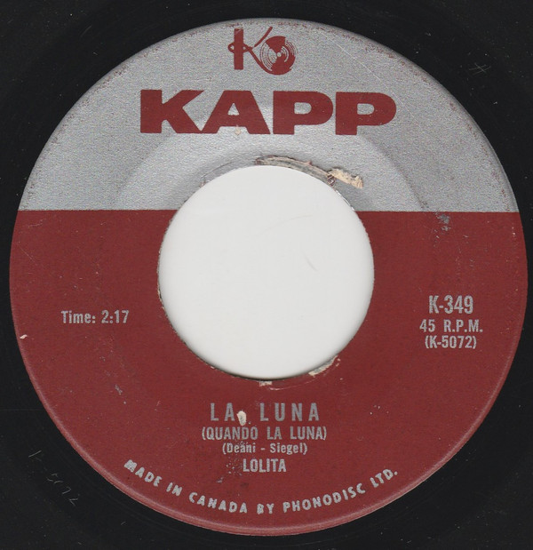 Lolita (3) - Sailor (Your Home Is The Sea) / La Luna (Quando La Luna) (7", Single) (Very Good Plus (VG+)) - Image 2