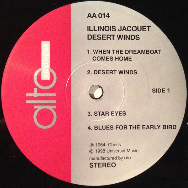 Illinois Jacquet - Desert Winds (LP, Album, Ltd, Num, 180) (Near Mint (NM or M-)) - Image 4