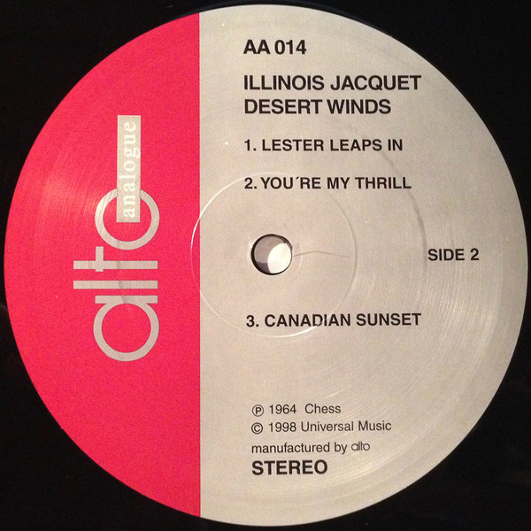 Illinois Jacquet - Desert Winds (LP, Album, Ltd, Num, 180) (Near Mint (NM or M-)) - Image 5