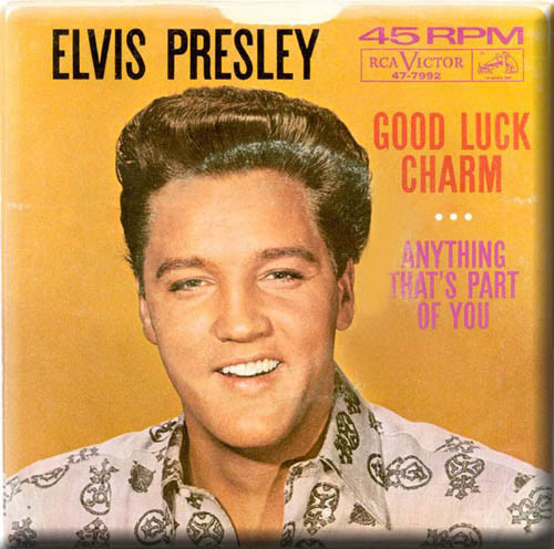 Elvis Presley With The Jordanaires - Good Luck Charm (7", Single) (Near Mint (NM or M-))