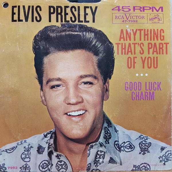 Elvis Presley With The Jordanaires - Good Luck Charm (7", Single) (Near Mint (NM or M-)) - Image 2