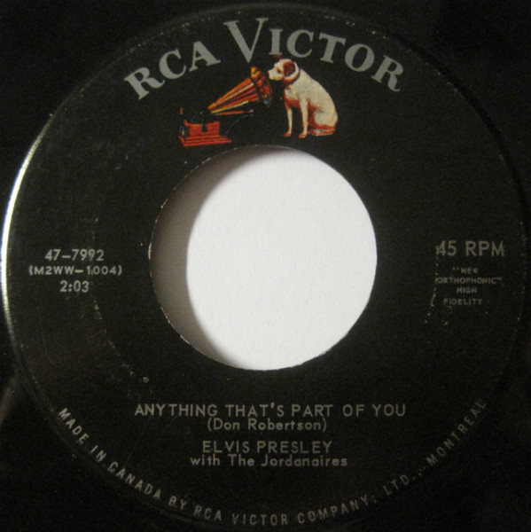 Elvis Presley With The Jordanaires - Good Luck Charm (7", Single) (Near Mint (NM or M-)) - Image 4