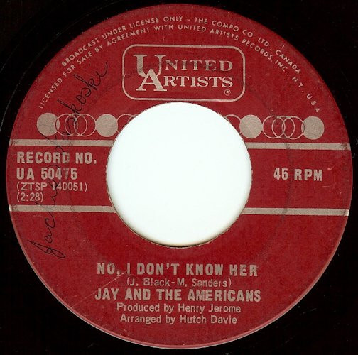 Jay And The Americans* - This Magic Moment (7", Single) (Very Good Plus (VG+)) - Image 2