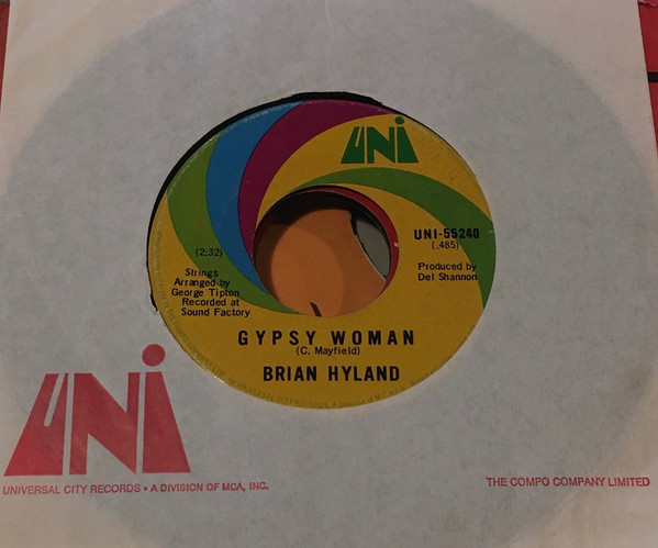 Brian Hyland - Gypsy Woman (7", Single) (Near Mint (NM or M-)) - Image 3