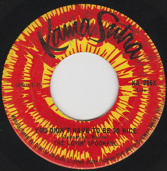 The Lovin' Spoonful - You Didn't Have To Be So Nice (7", Single) (Near Mint (NM or M-))