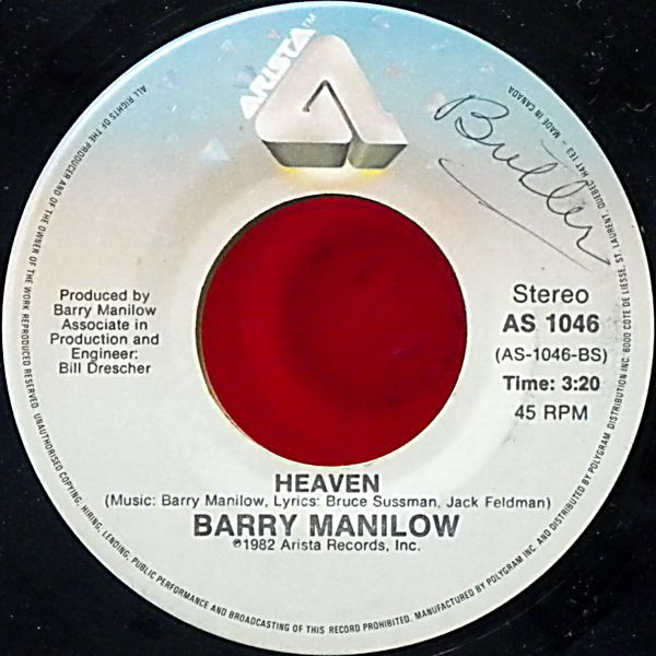 Barry Manilow - Some Kind Of Friend (7", Single) (Near Mint (NM or M-)) - Image 2