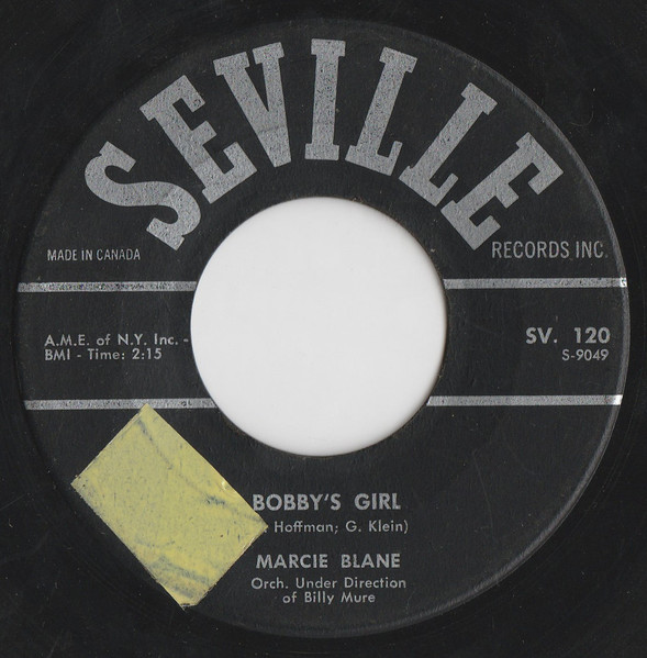 Marcie Blane - Bobby's Girl (7", Single) (Very Good Plus (VG+)) - Image 3