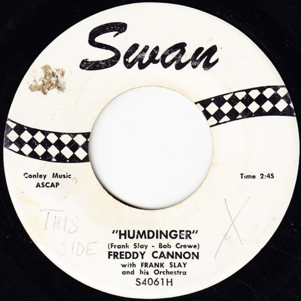 Freddy Cannon With Frank Slay And His Orchestra - Humdinger (7", Single) (Very Good Plus (VG+)) - Image 3