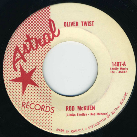 Rod McKuen - Oliver Twist / Celebrity Twist (7") (Near Mint (NM or M-))